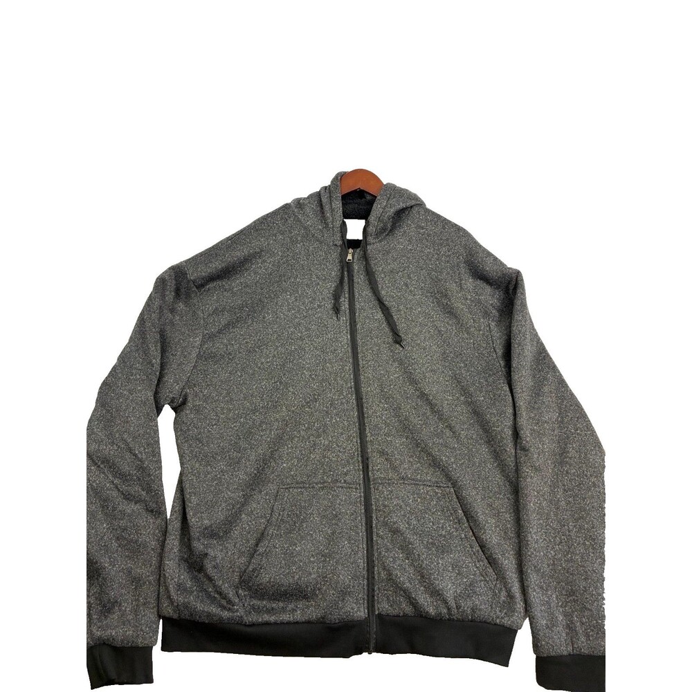 Seven Apparel Hoodie Mens 5XL Big Gray Sherpa Lined Full Zip Heavyweight Jacket